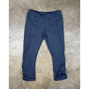 CALIA by Carrie Underwood Women’s Leggings Small Gray Cropped Ruched Capri